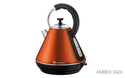 SQ Professional Gems Legacy Kettle 1.8 Litre 2200 Watt Amber 3426 (Parcel Rate)