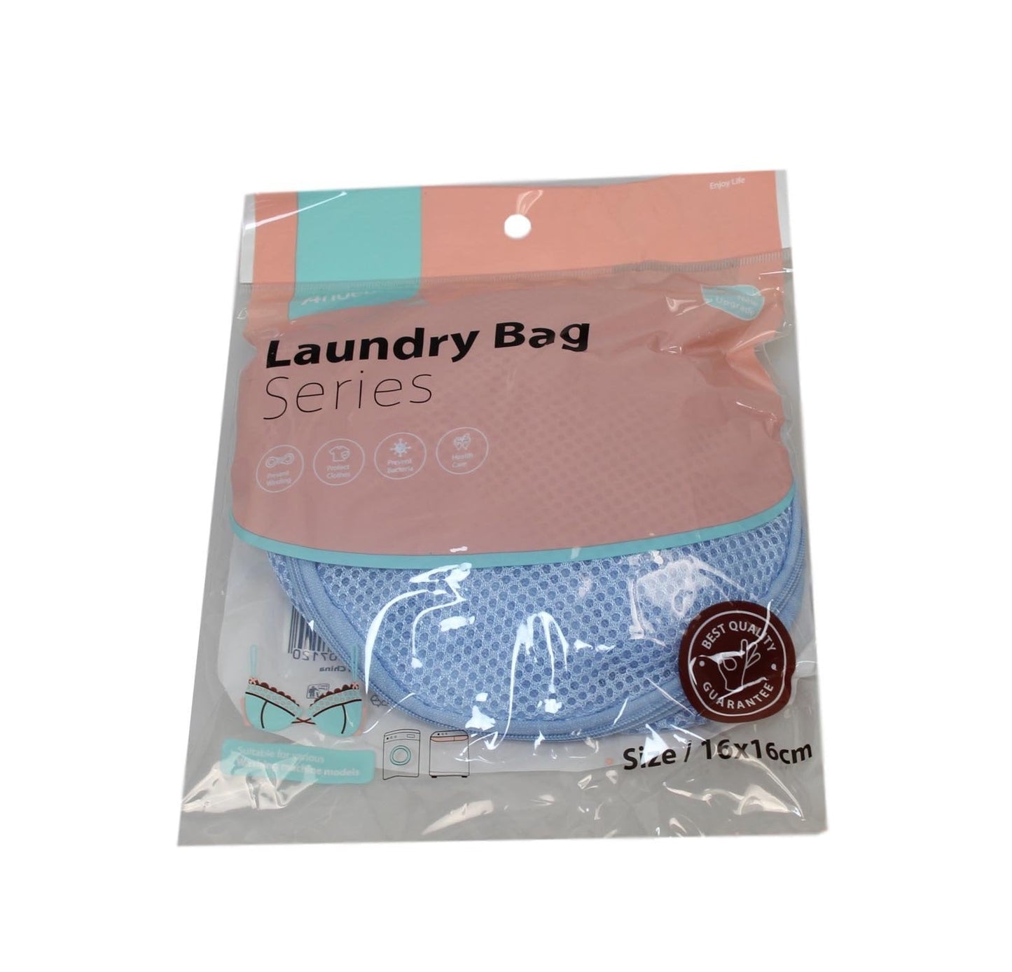 Mesh Washing Laundry Protection Bag 16 x 16 cm Assorted Colours 6089 (Large Letter Rate)