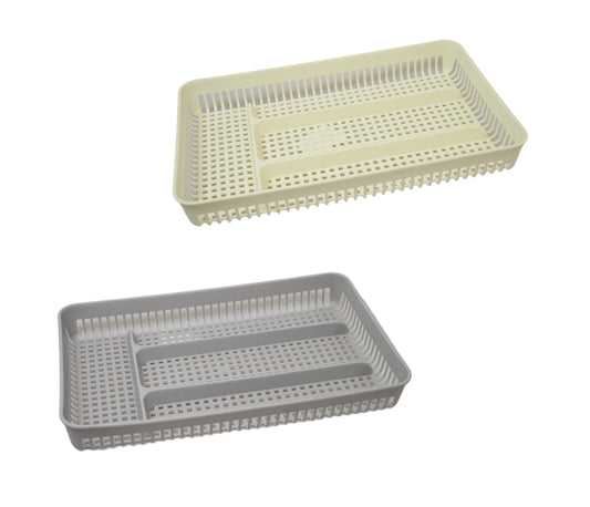 Plastic Cutlery Tray Rack Storage Tray 29 x 18 cm Assorted Colours 6151 (Parcel Rate)