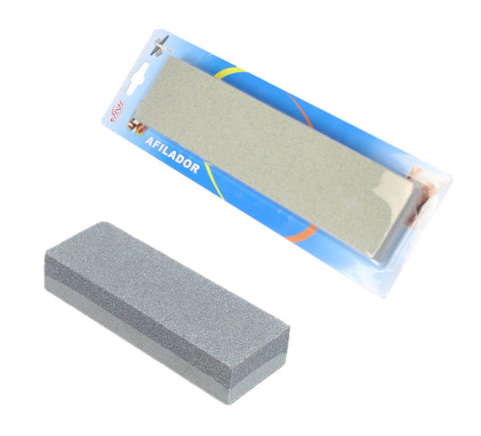 Rectangular Knife Sharpener Double Sided Whetstone 20cm x 2.5cm 62111 (Parcel Rate)