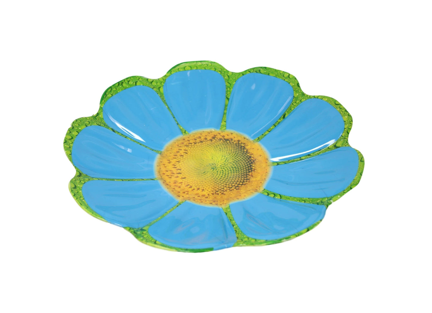 Plastic Floral Serving Tray Fruit Bowl Assorted Colours 6308 (Parcel Rate)