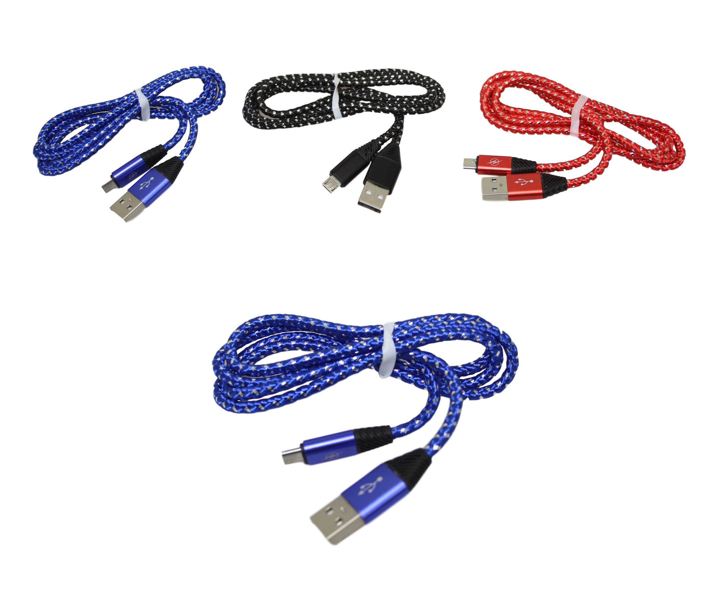 Phone Charger Cable Micro USB Assorted Colours 6388 (Large Letter Rate)