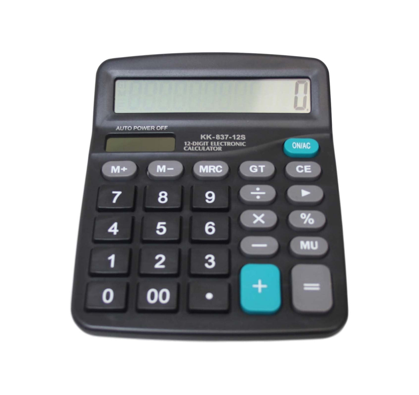 Big Display Two Way Power Electronic Calculator Office Maths Black 6411  (Parcel Rate)