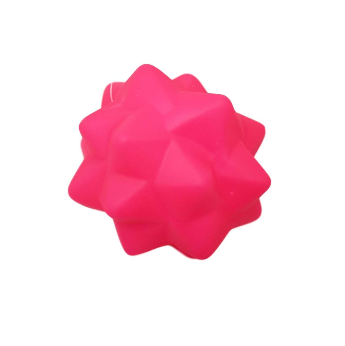 Squeaky Silicone Teething Dog Toy Outdoor Fun Fetch Toy 7 cm Assorted Colours 6461 (Parcel Rate)