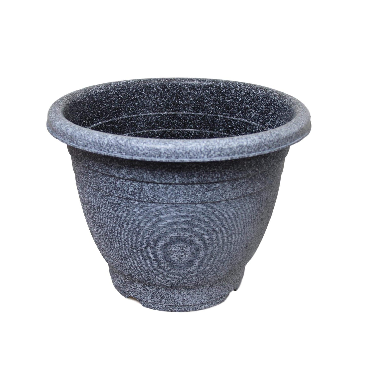 Grey Stone Style Indoor Outdoor Plastic Plant Pot 34.5cm x 26cm 6513 (Parcel Rate)