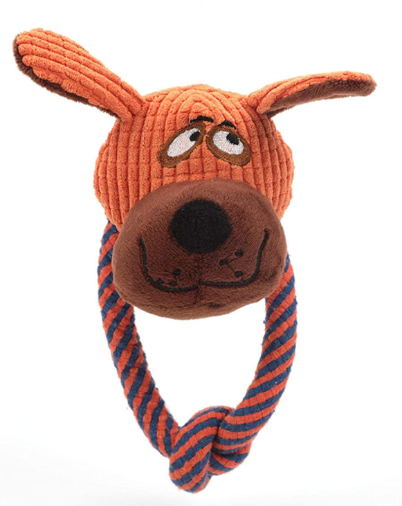 Pet Dog Soft Rope Toy Animal Head Assorted Designs 6712 (Parcel Rate)