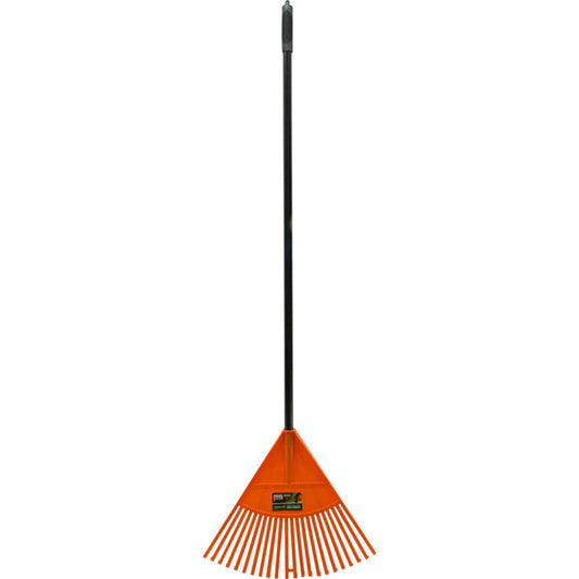 22 Tooth Rake With Handle Orange Plastic Head 70010C (Parcel Rate)