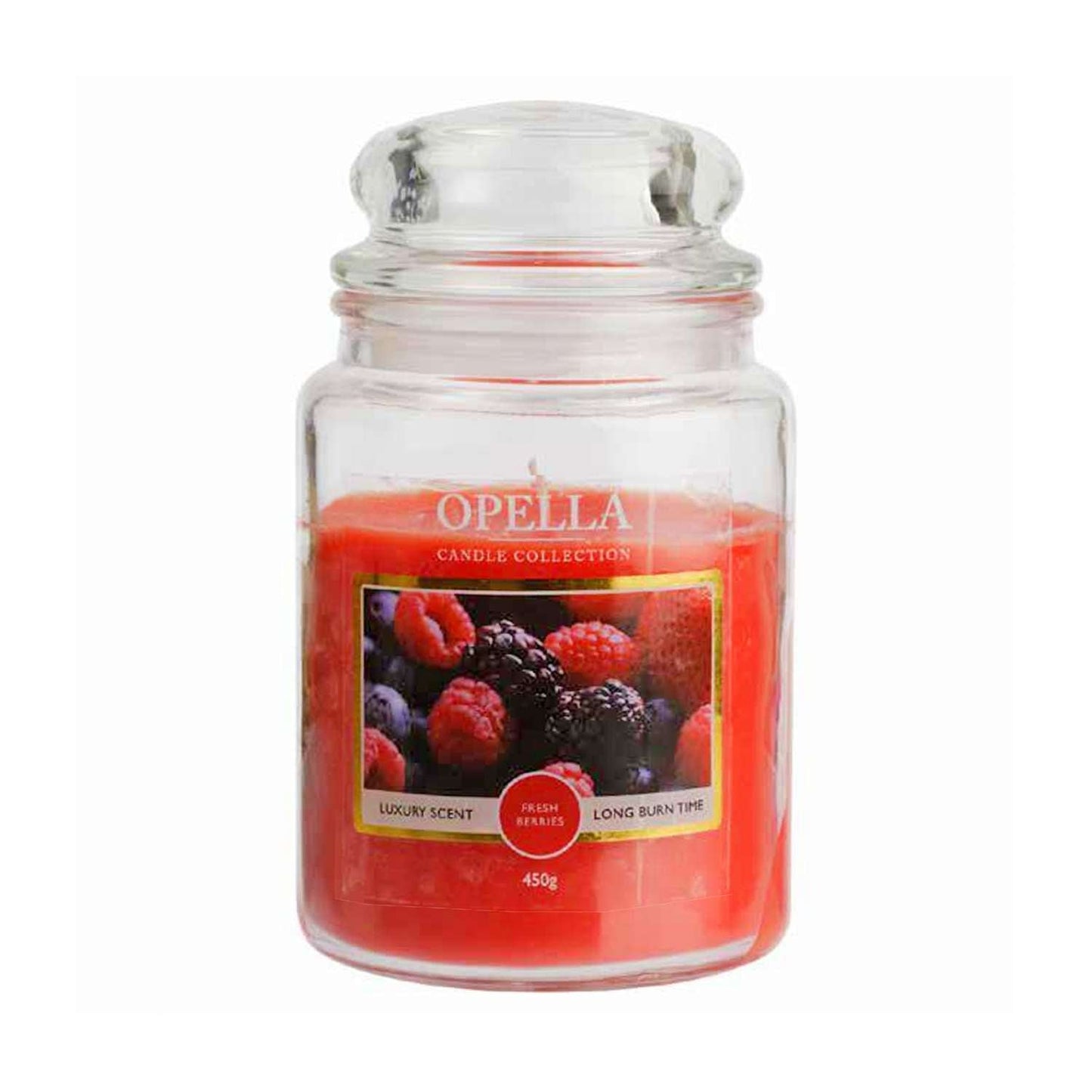 Jumbo Jar Opella Candle Fresh Berries 450g CDBIGB (Parcel Rate)