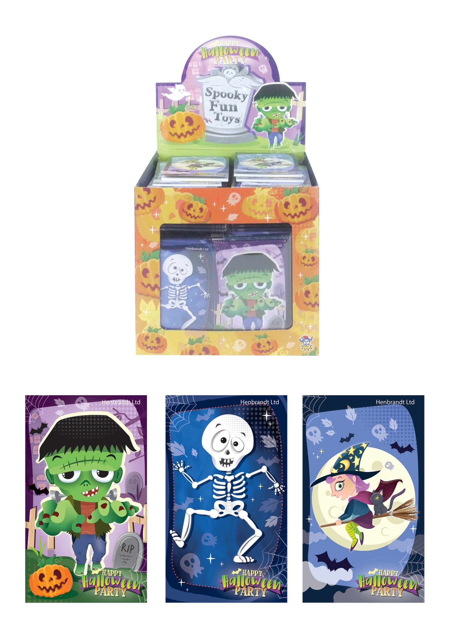 Halloween Mini Notebooks (9.3x5.5cm) 3 Assorted Designs V51018 (Parcel Rate)