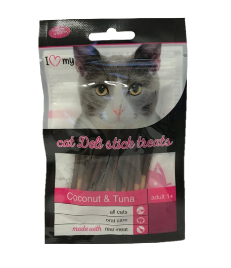 Pet Cat Treats Deli Sticks Coconut & Tuna 25g 74368 A (Parcel Rate)