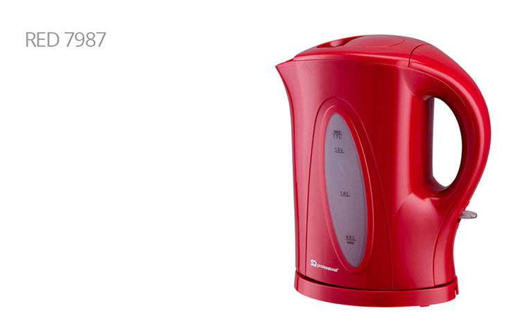 SQ Professional Aquen Fast Boil Cordless Kettle 1.7 Litre 2200W Assorted Colours 2154 (Parcel Rate)