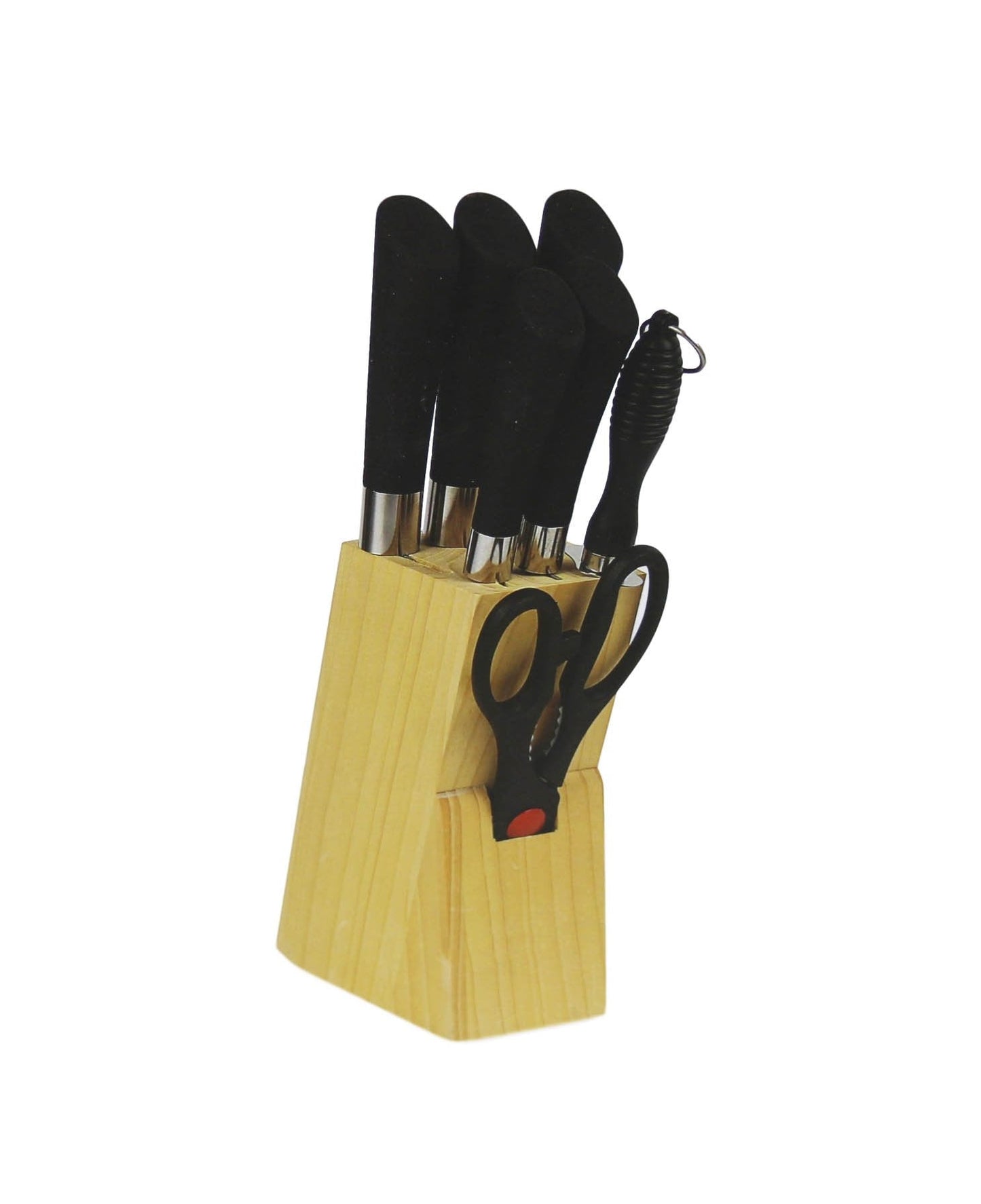 SQ Professional Stainless Steel Knife Set Block with Scissors 8888 (Parcel Rate)