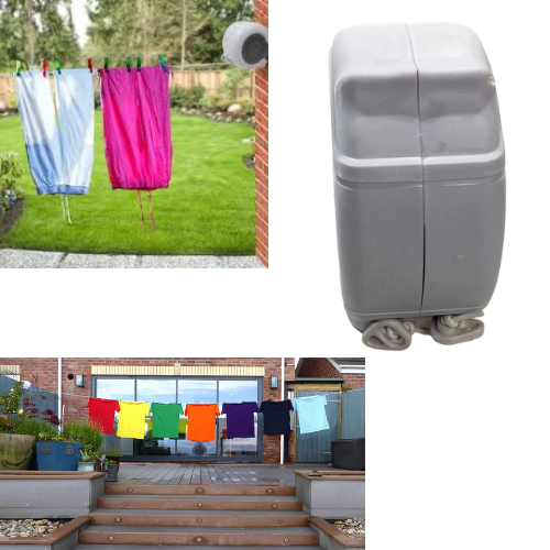 Easy To Install Retractable Garden Washing Line 26 Metre 02398 A (Parcel Rate)