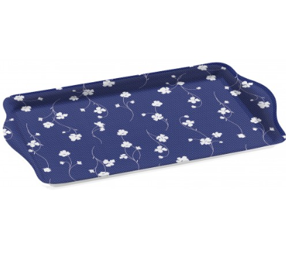 Melamine Rectangular Serving Tray 20 x 31 cm Assorted Designs ALB4110 (Parcel Rate)