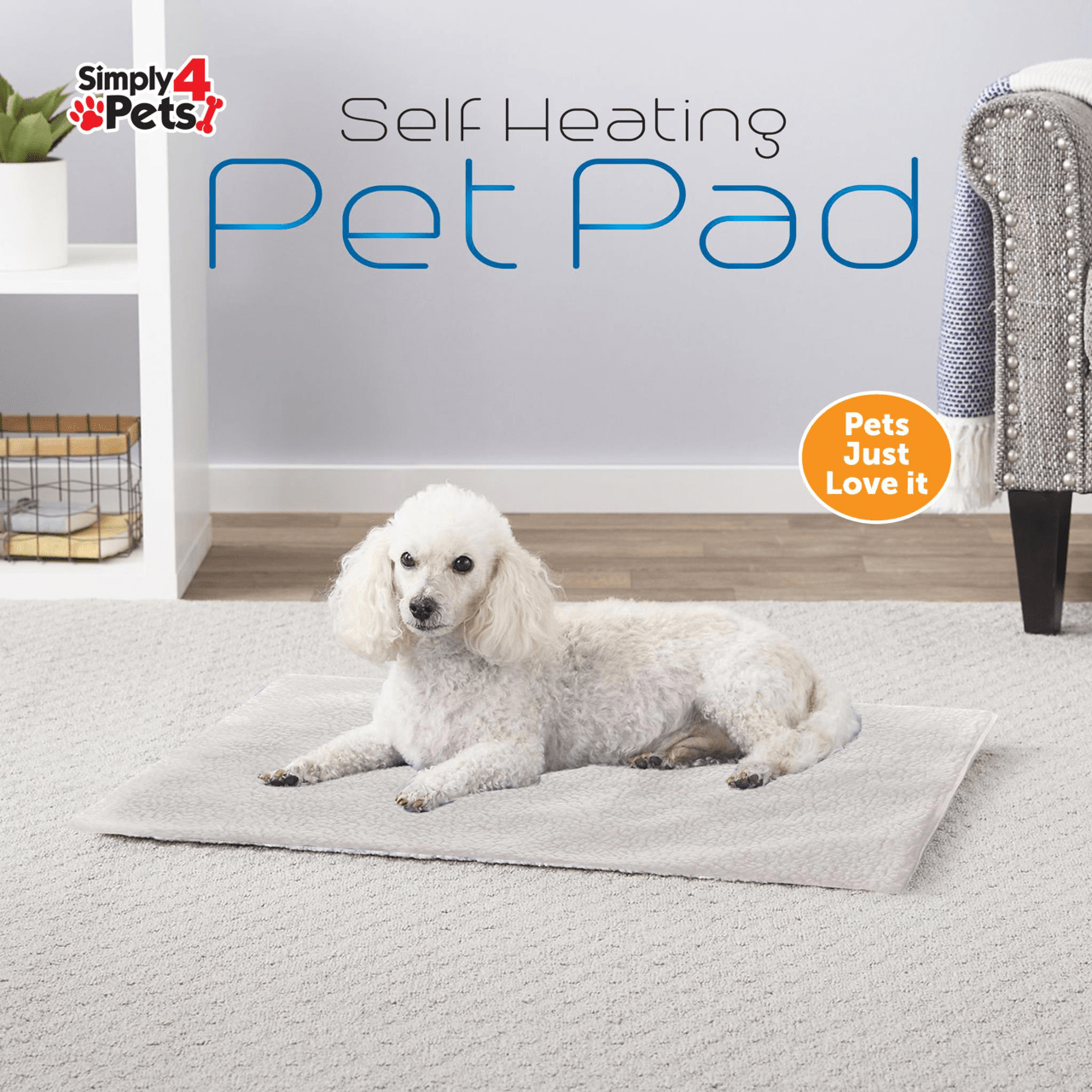 Self Heating Pet Blanket Pad Medium Size 49 x 64cm 9437 (Parcel Rate)