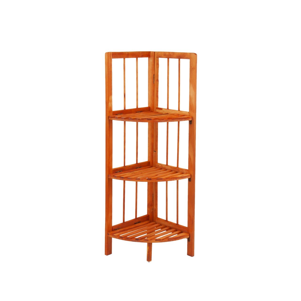 Wooden Corner Rack Maple 3 Tier 28cm x 26 x 85cm 8790 (Parcel Rate)