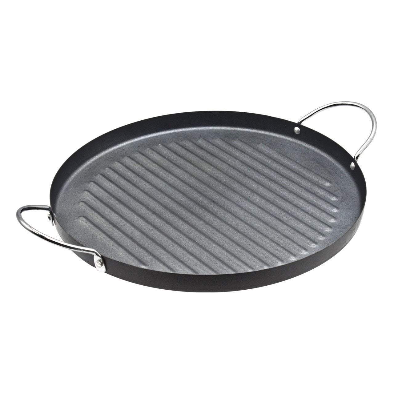 Nonstick Grill Hot Plate Toastie Healthy Grill Plate With Handles Round 30cm 9724(Parcel Rate)