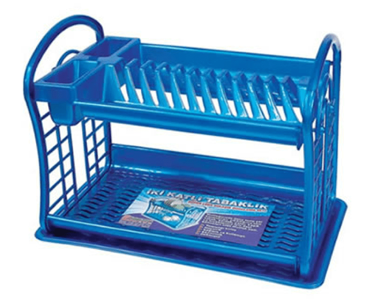 Double Deck Dish Drainer (PLASTIME) Kitchen H0288 (Big Parcel Rate)