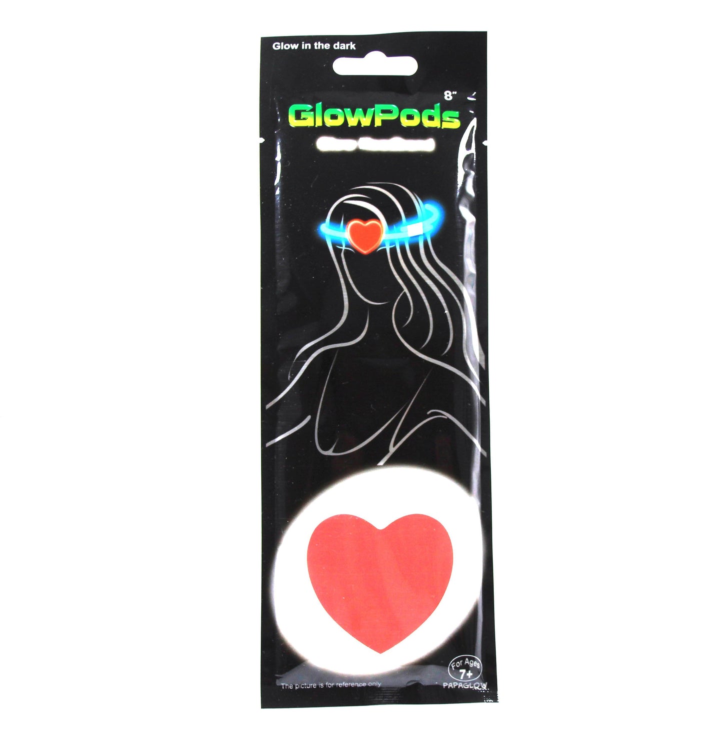 Glow In The Dark Pods Neon Party Headband Heart Shape 5256 (Parcel Rate)