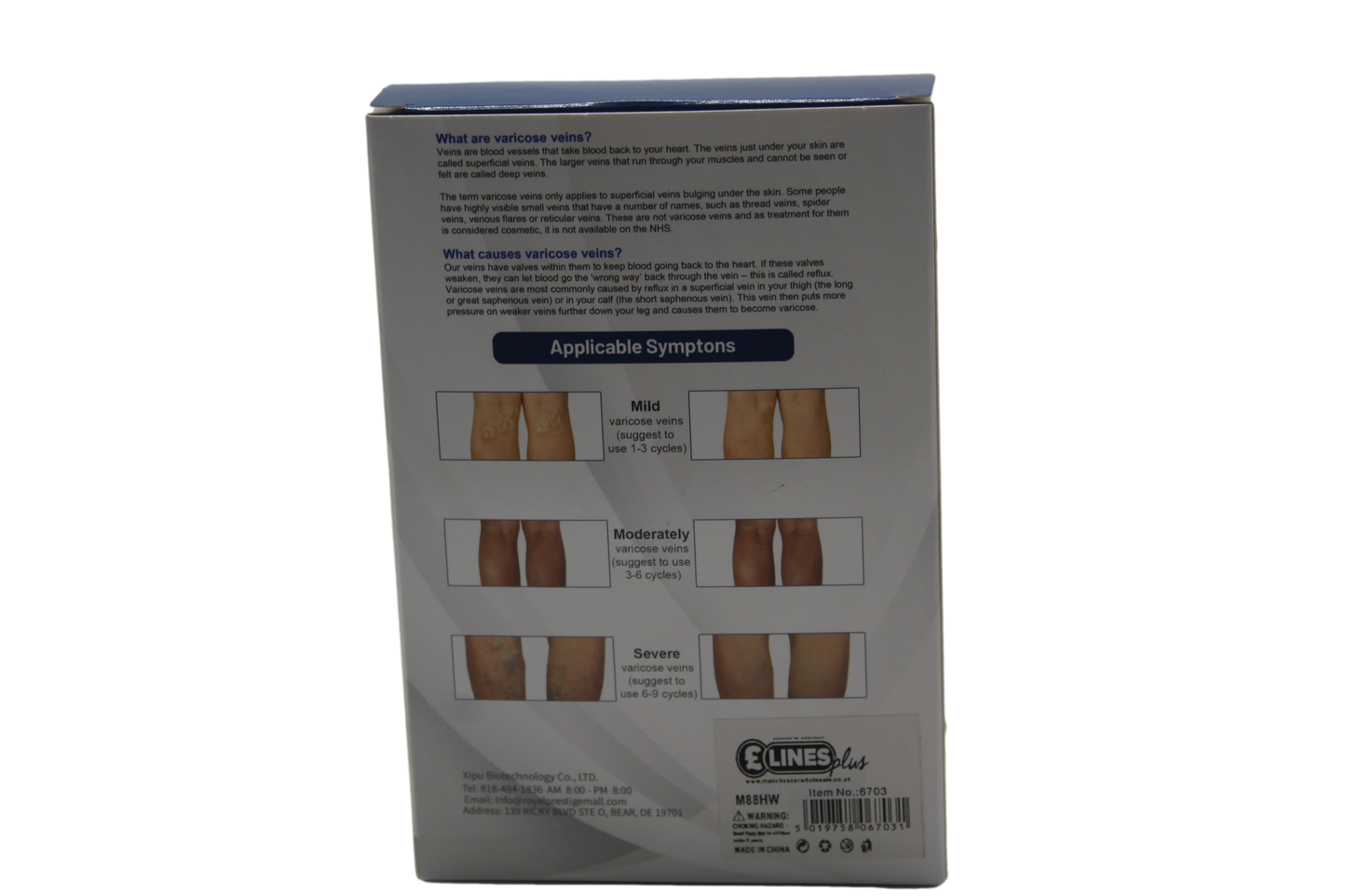 Leg Varicose Vein Patch Plaster For Vein Care Blood Circulation Phlebitis Capillary Health 6703 (Parcel Rate)