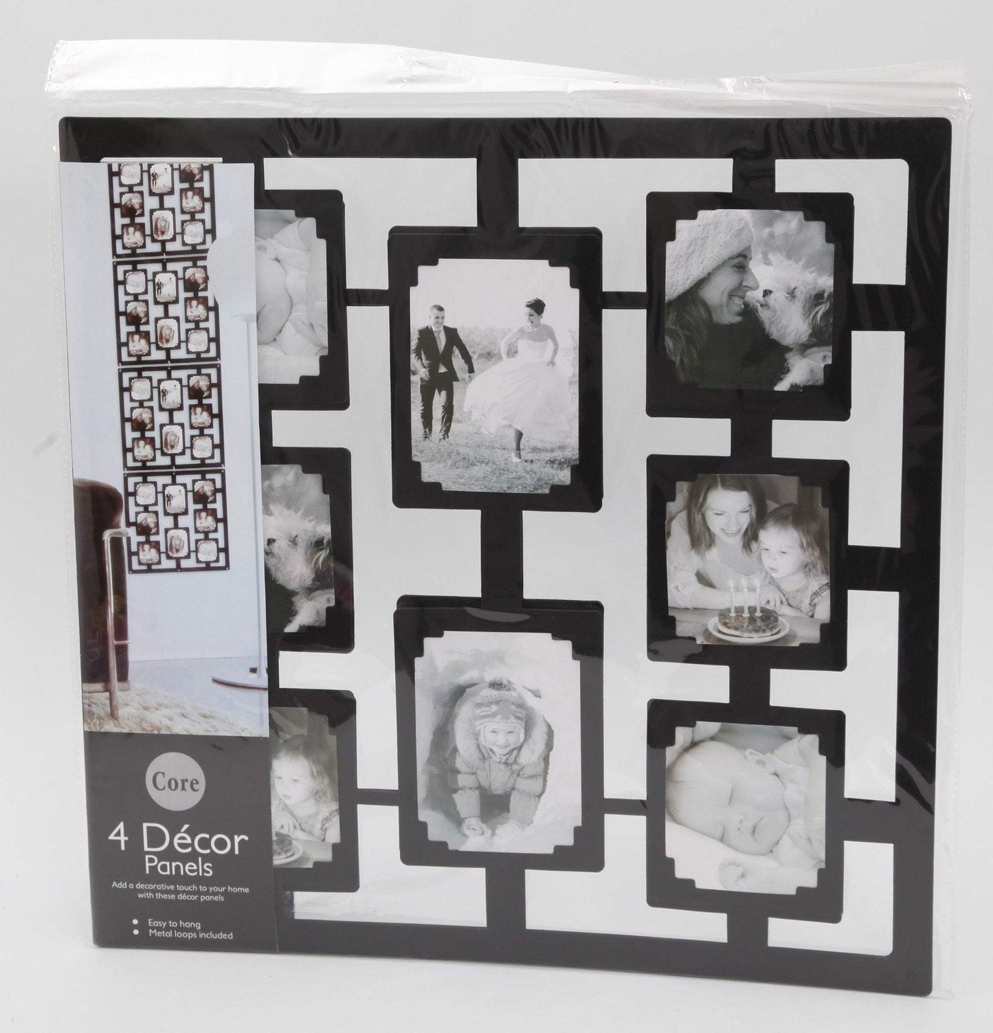Multi Decor Panel Wall Photo Frame Assorted Designs and Colours 2335 (Parcel Rate)