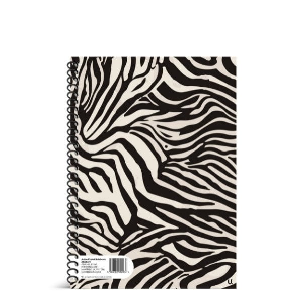 Animal Spiral Notebook 20 x 28cm School Assorted Designs P1062 (Parcel Rate)