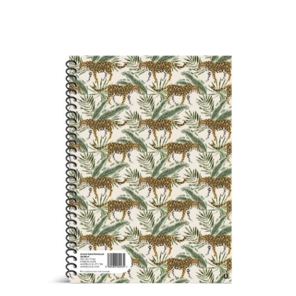 Animal Spiral Notebook 20 x 28cm School Assorted Designs P1062 (Parcel Rate)