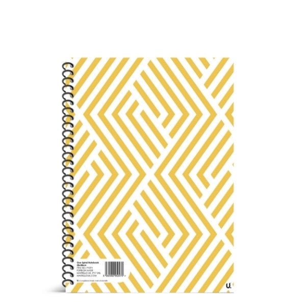 Geo Spiral Notebook 20 x 28cm School Assorted Designs P1074 A  (Parcel Rate)