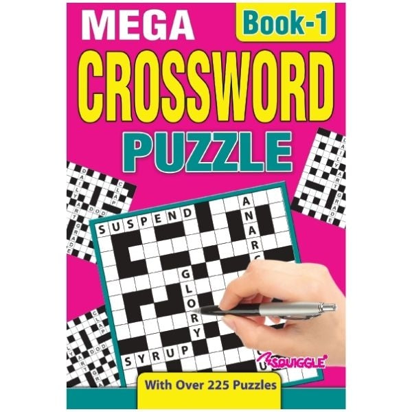 A5 Crossword Book 21 x 14.8 x 1.4cm Assorted Designs P2593 A (Large Letter Rate)