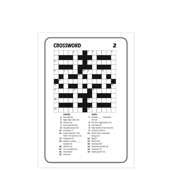 A5 Crossword Book 21 x 14.8 x 1.4cm Assorted Designs P2593 A (Large Letter Rate)