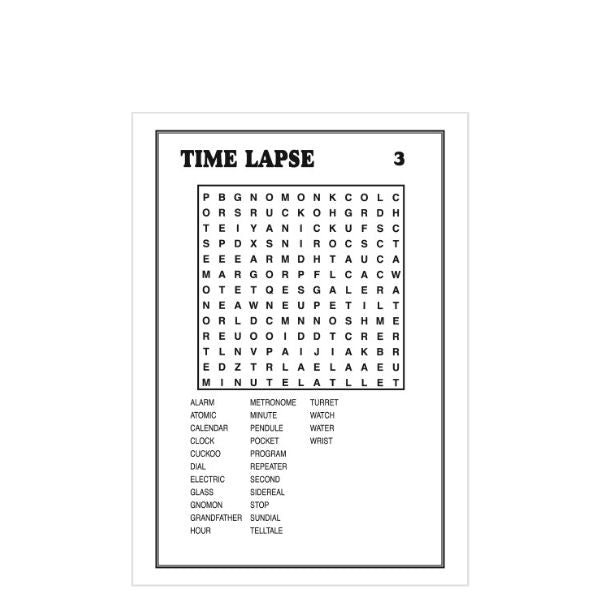 A5 Puzzle Time Book Random Design Sent x 1  P2594 A (Large Letter)