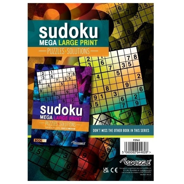 Mega Large Print Modern Sudoku Book 2 Tricky & Hard P2963 (Parcel Rate)