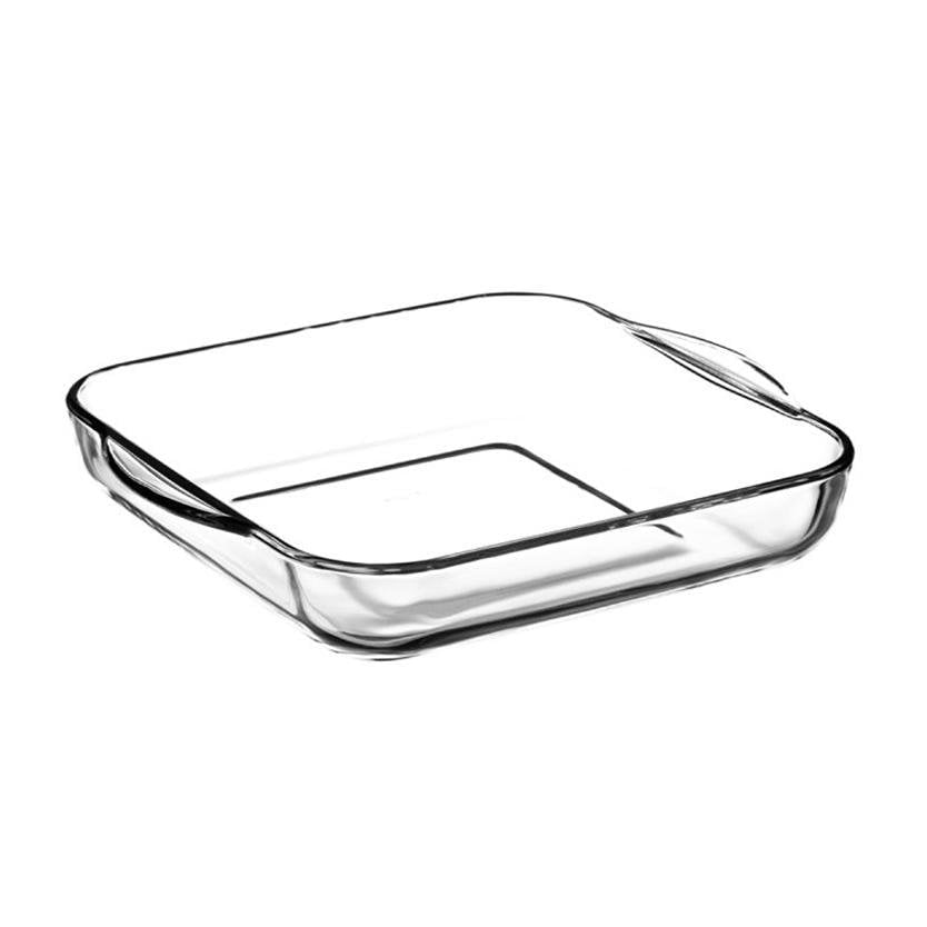 PB Borcam Glass Square Roasting Tray High Quality 1.95 Litre 22cm x 6cm 59034 (Parcel Rate)