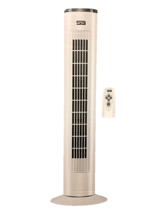 S3 29 Inch Tower Fan with Remote 16.3 x 14.5 x 74 cm 220 - 240V S31011 /F29 A (Big Parcel Rate)