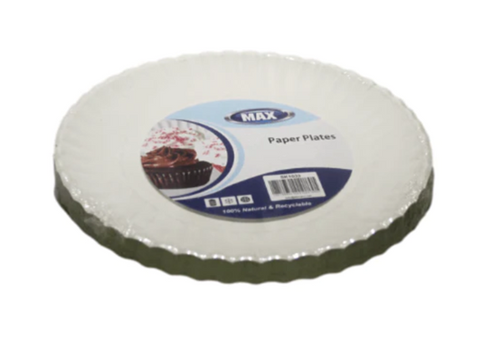 Disposable Paper Plates 9" Pack of 50 SK28109 (Parcel Rate)