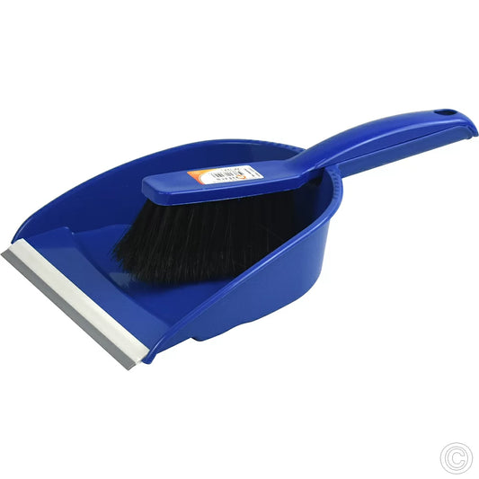 Plastic Dustpan and Brush Set 23 x 30 cm Assorted Colours AP124 / ST01240 (Parcel Rate)