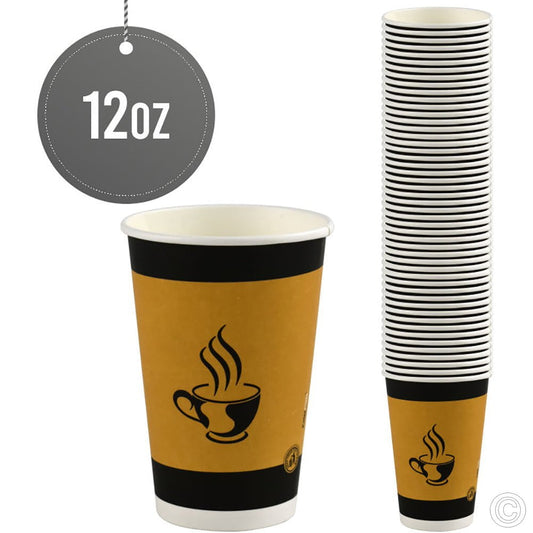 Single Walled Paper Cup 12oz Pack of 50 ST80134 A  (Parcel Rate)