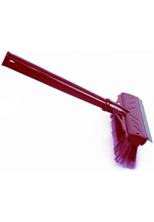 TTZ Window Squeegee Wiper with Brush Side Assorted Colours TP180 (Parcel Rate)