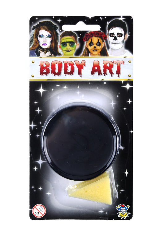 Halloween Face Painting Body Art Black with Sponge V35321 (Large Letter Rate)