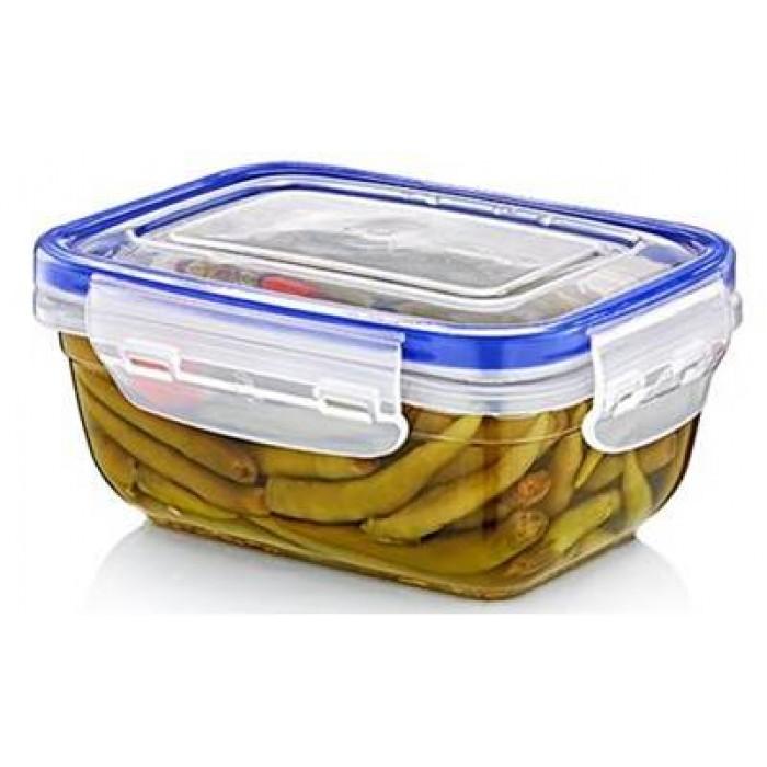 Rectangular Clear Plastic Food Storage Container with Sealing Lid 2300ml D30114 (Parcel Rate)