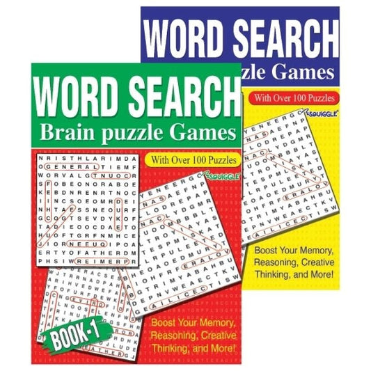 Word Search Book 1 & 2 Assorted Designs P2112 (Parcel Rate)