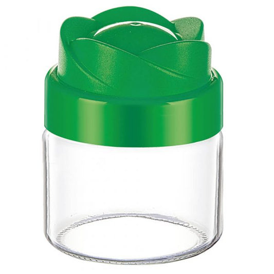 Glass Tulip Storage Jar 300 cc Assorted Colours S255 (Parcel Rate)