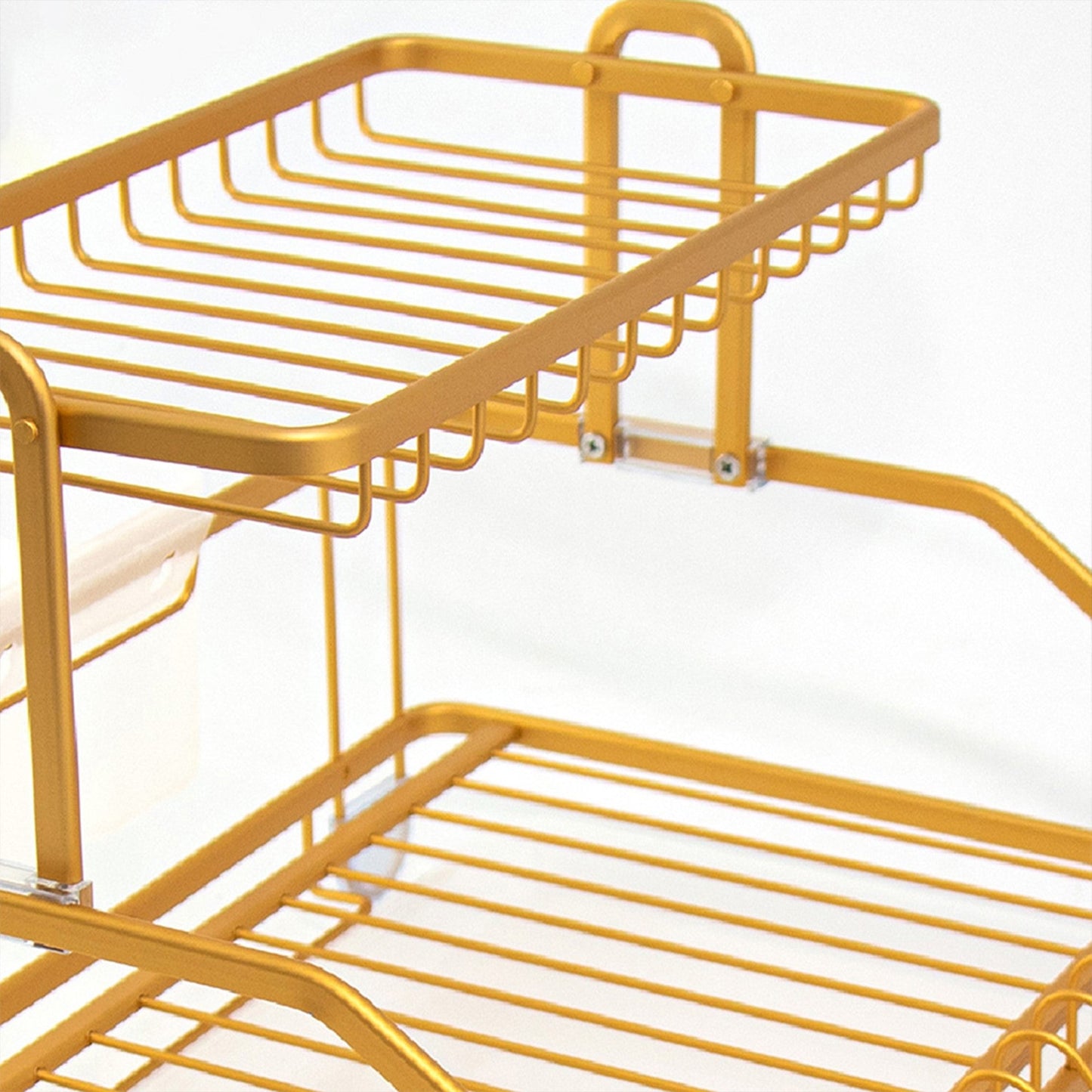 Durane Alu Dish Drainer Rack 47.5 x 35 x 28 cm Copper Yellow 10583 (Parcel Rate)