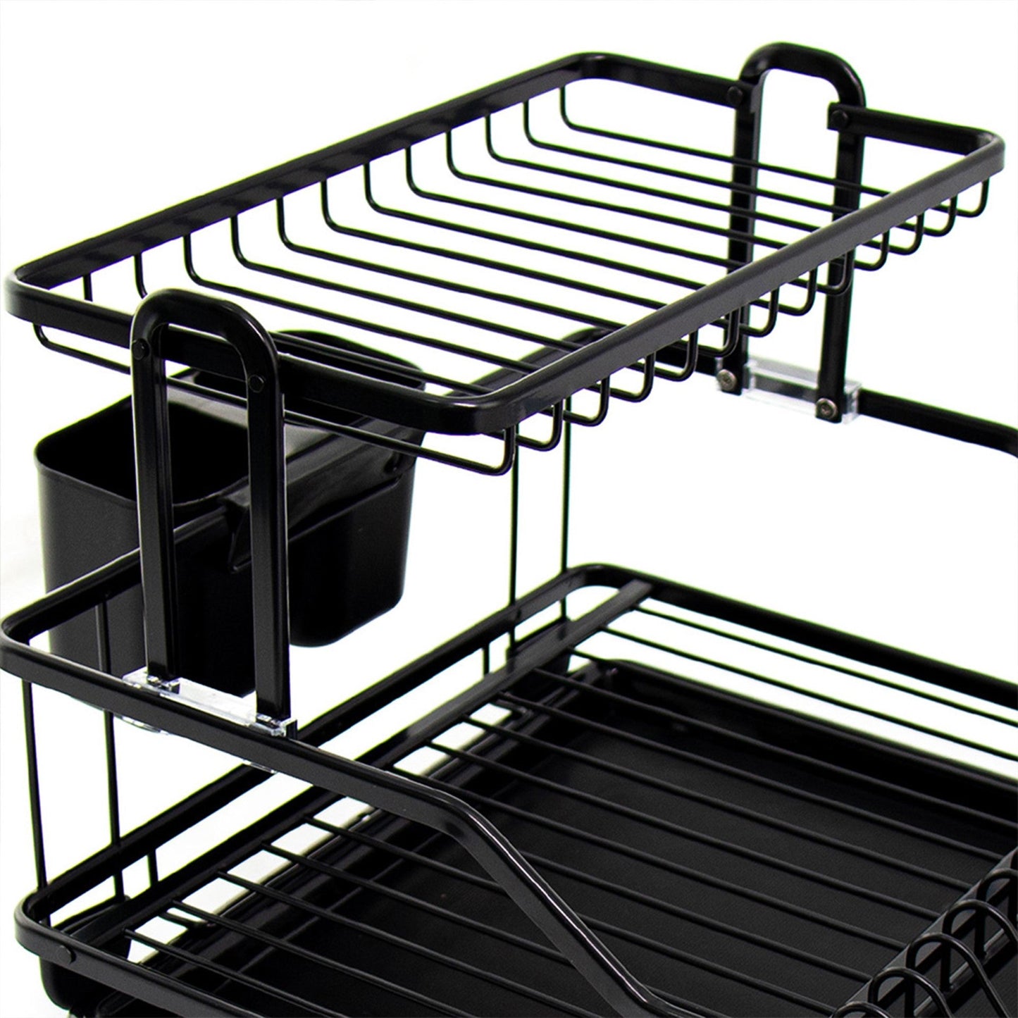 Durane Alu Dish Drainer Rack Black 10584 (Parcel Rate)