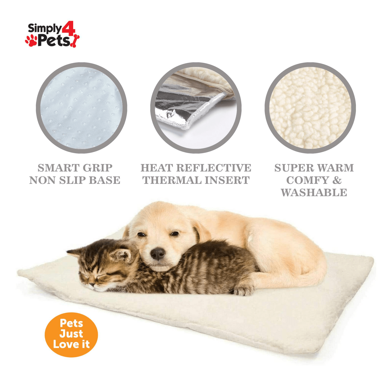 Self Heating Pet Blanket Pad Medium Size 49 x 64cm 9437 (Parcel Rate)