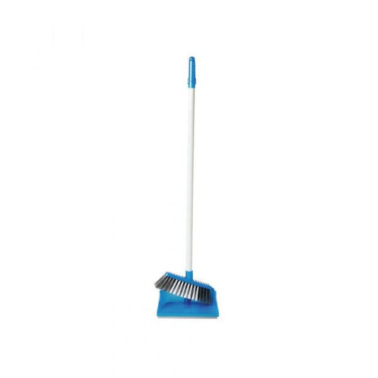 Plastic Small Economic Dustpan and Brush Set Assorted Colours ZP139 A (Big Parcel Rate)